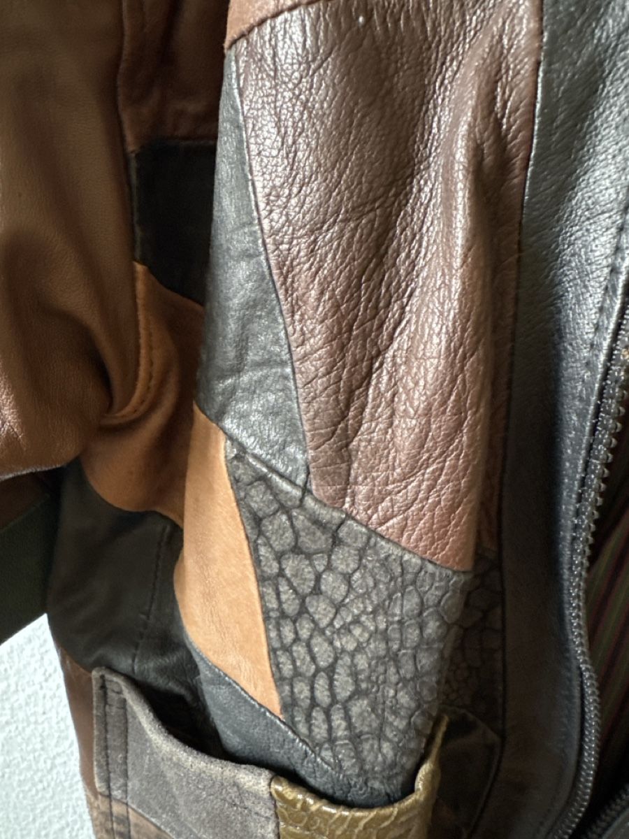 Giacche & Cappotti: Coole Kinder-Lederjacke Patchwork- Vintagestyle Neu – Nuovo e nell'imballaggio originale da Seuzach venduto da CarmelinaFerraris 3
