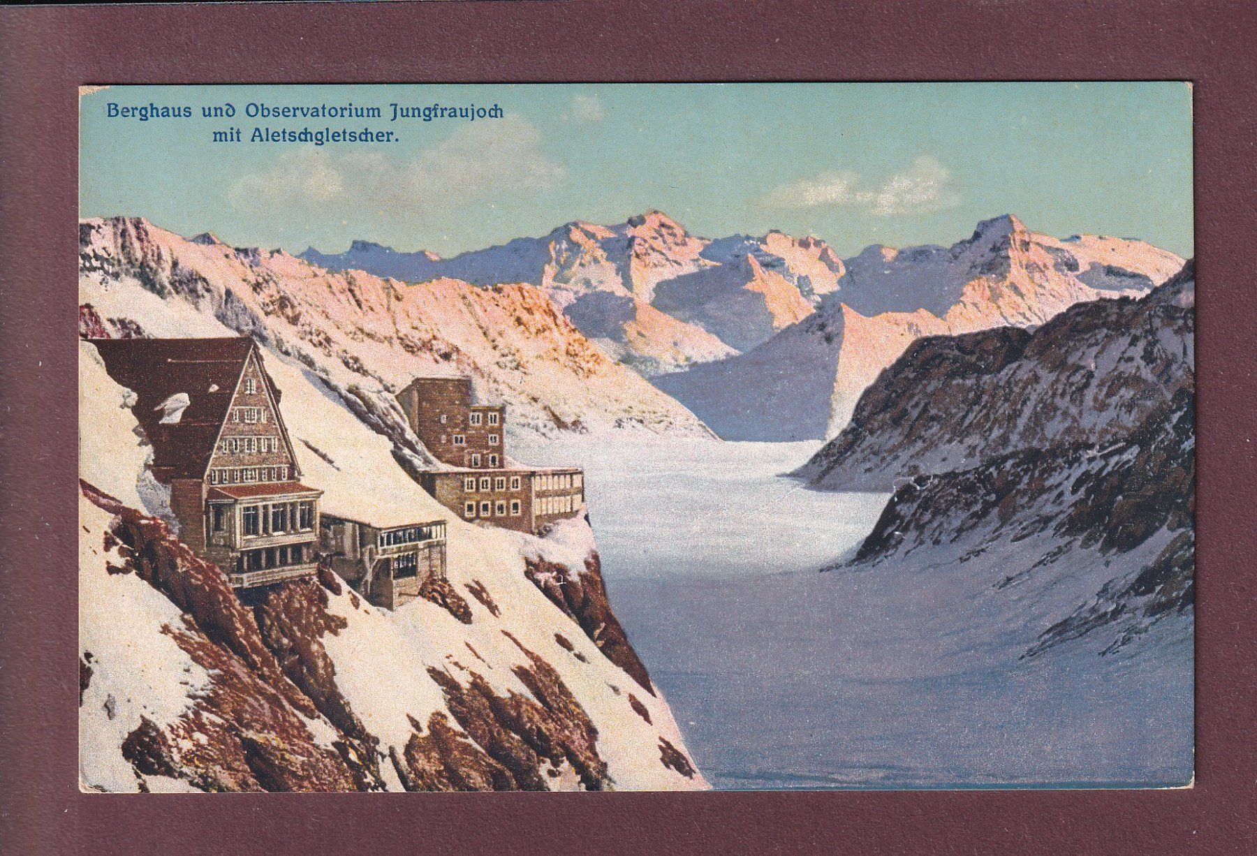 Ansichtskarten: JUNGFRAUJOCH - Berghaus – Gebraucht aus Pully von nicecards