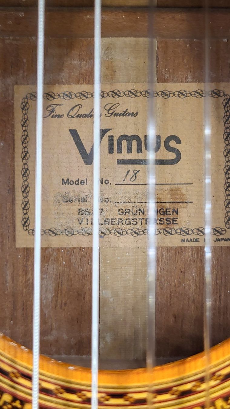 Strumenti musicali: Akustik Gitarre Vimus 18 – Usato da Winterthur venduto da NorrSydGuitars 9