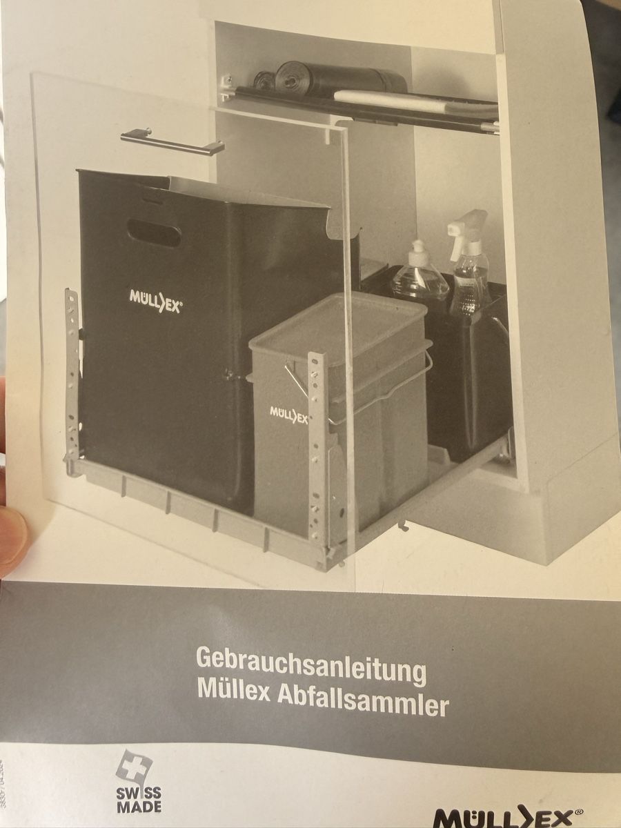Müllex Cestini per rifiuti: Müllex Abfalltrennsystem Schubladenauszug gebraucht – Usato da Röschenz venduto da Sandro1981