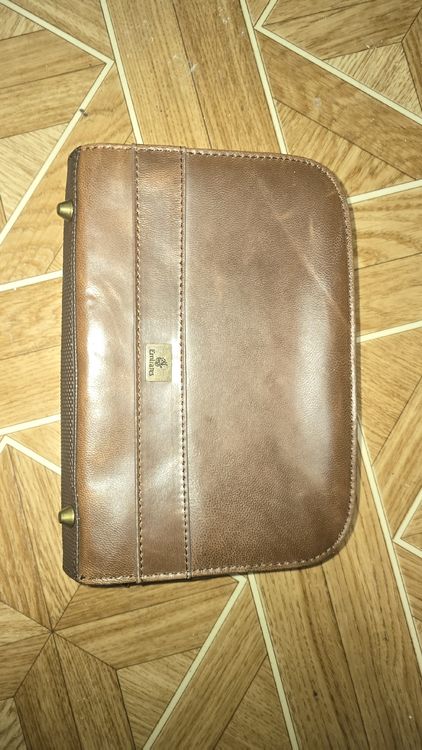 Trousse De Voyage Vintage - Années 1960 - Fausse Peau/noir - Fermeture éclair - Occasion
