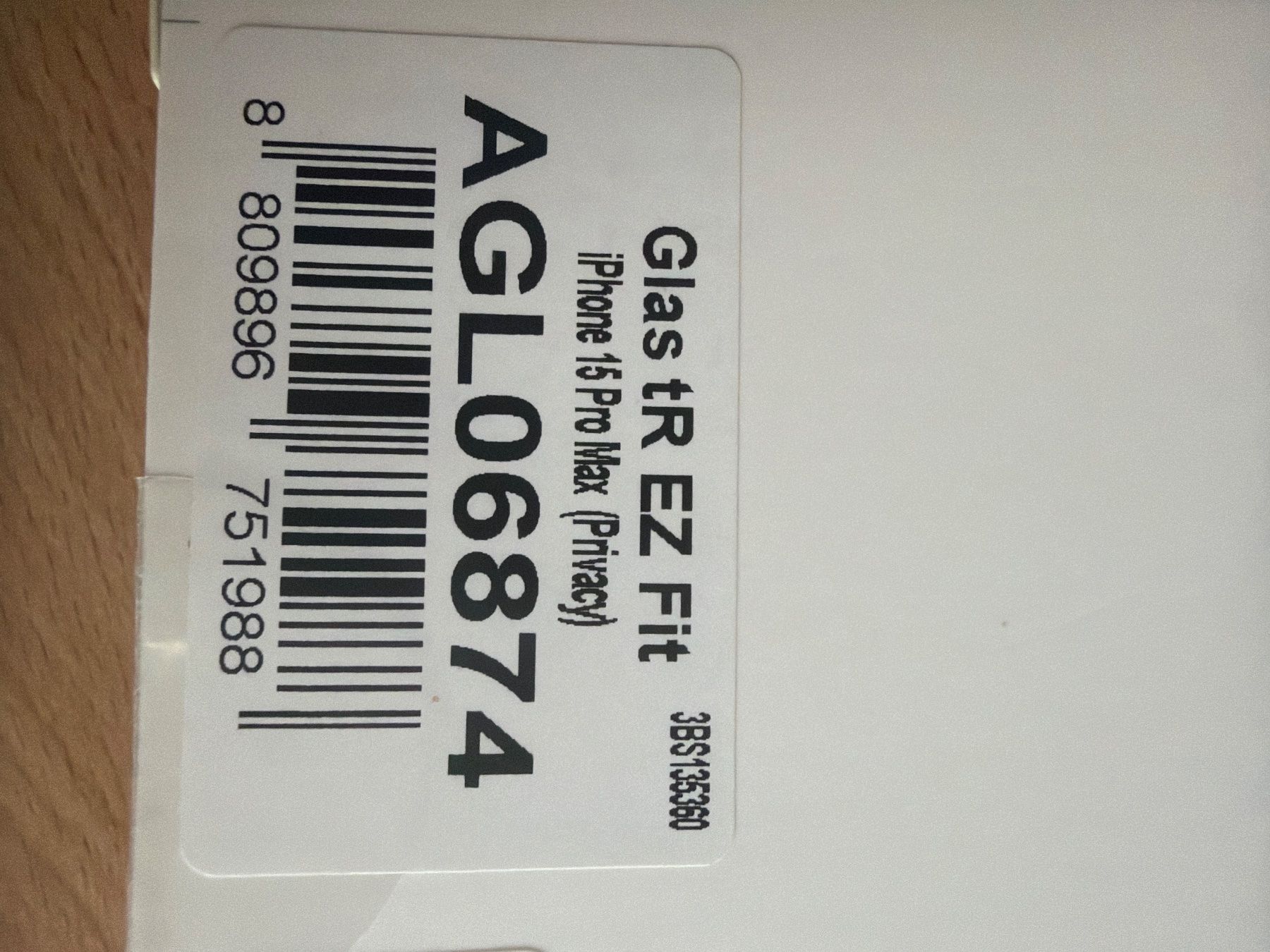Ritocchi & pellicole di protezione: iPhone 16 Pro Glas Tr EZ Fit Privacy Panzer Glas – Nuovo e nell'imballaggio originale da Mellingen venduto da Tiger1975 2