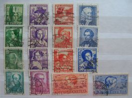 PJ 1934 - 1937 4 Sätze gestempelt