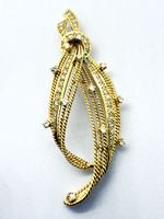 750 Gold Anhänger 1.10 Ct Brillanten Marke C.Bucherer