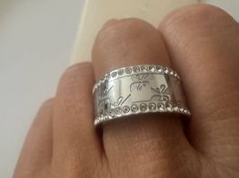 SWAROVSKI Ring silber mit Echtheitszertifikat, Grösse 58