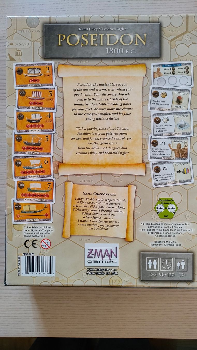 Spiele: Poseidon - ZMAN games – Gebraucht aus Chiasso von odlos 2
