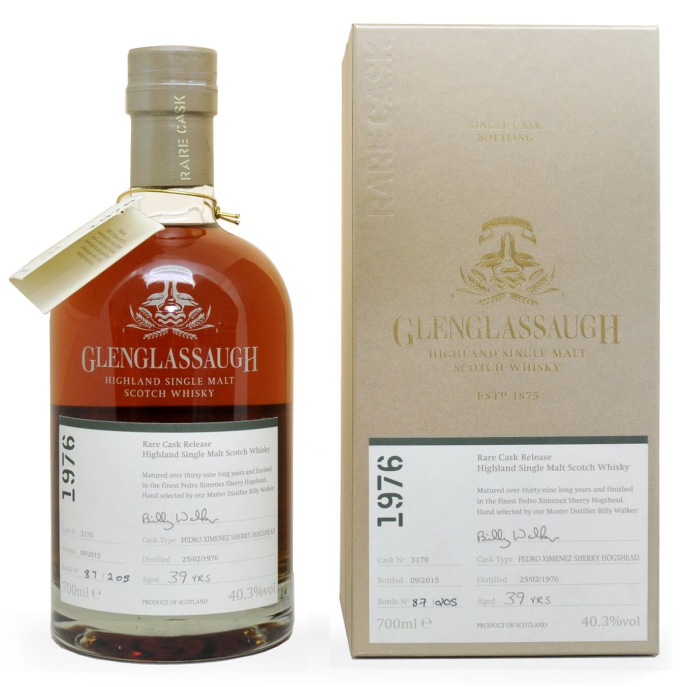 Glenglassaugh Bevande alcoliche: Glenglassaugh 1976 39Y Rare Cask Release 3170 40.3% – Nuovo (secondo la descrizione) da Wohlen AG venduto da MAXMALT