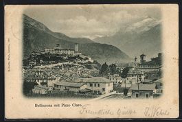 Bellinzona, Teilansicht mit Pizzo Claro