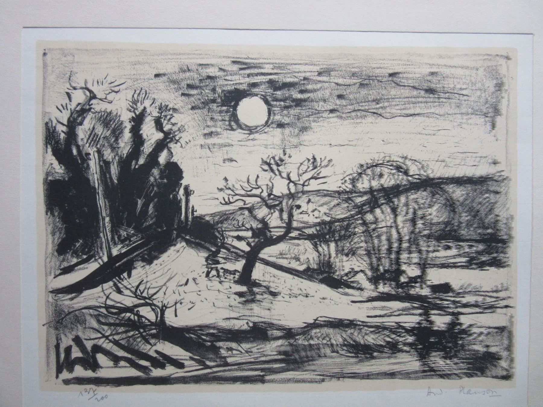 Grafica & Litografie: A.PLANSON LITHOGRAPHIE SIGNIERT NUMMERIERT – Usato da Gersau venduto da grafik-kunst