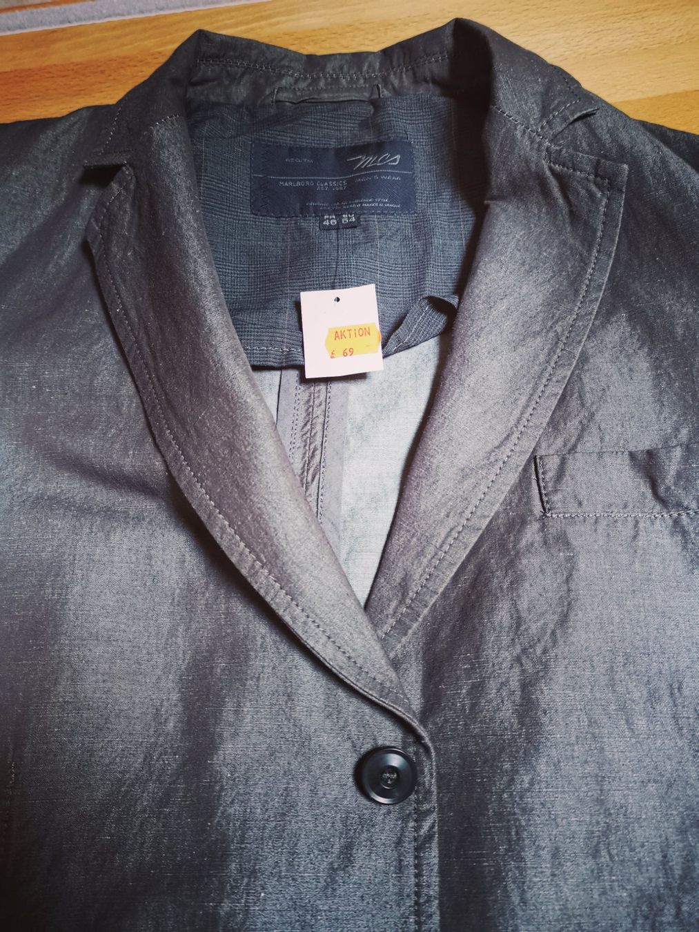 Marlboro Giacche: Blazer / Jacket Herren, grau-braun, MARLBORO CLASSICS – Nuovo e nell'imballaggio originale da Seuzach venduto da NaehdesignMirjam 3