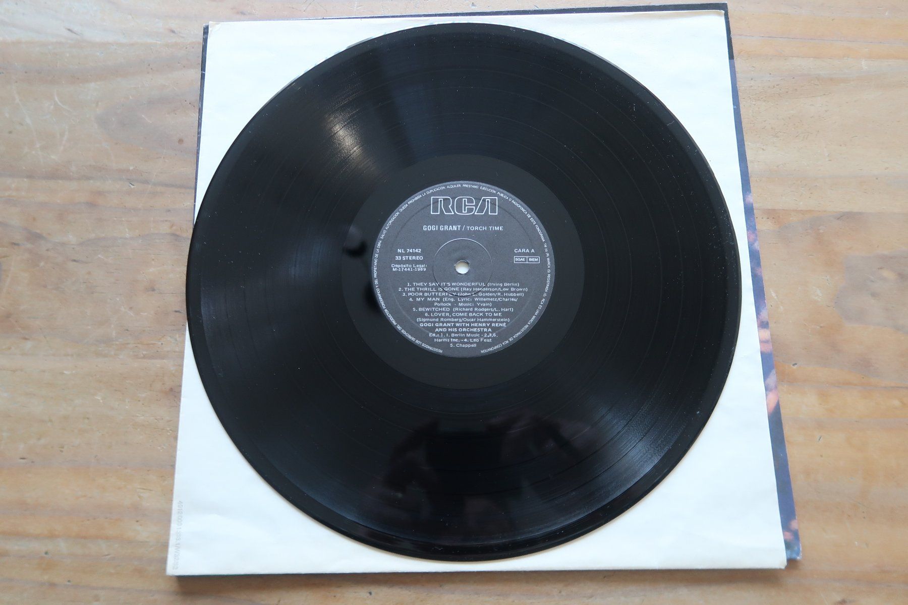Dischi in vinile: GOGI GRANT - TORCH TIME - VINYL LP – Usato da Basel venduto da Patiscat 3