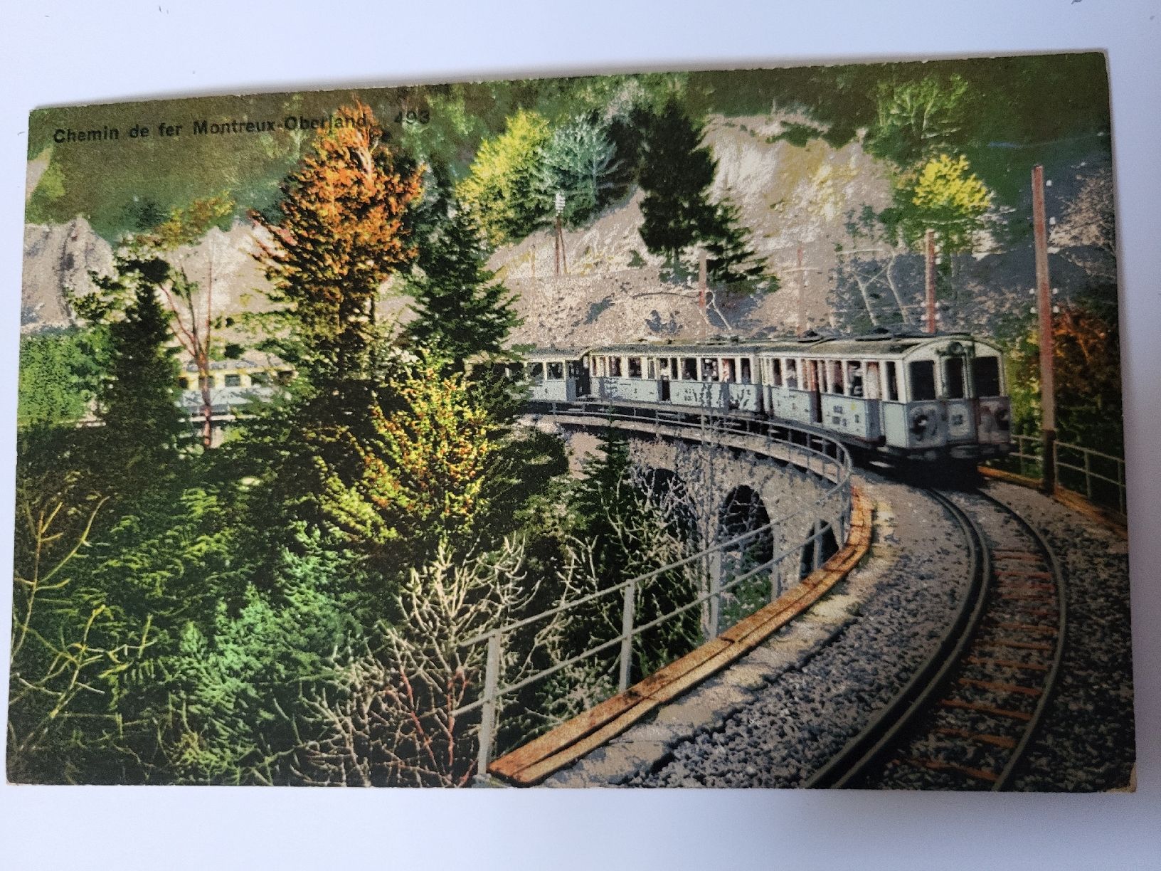 Ansichtskarten: Alte Ansichtskarte Montreux-Oberland Bahn R4 – Gebraucht aus nunningen von mic_88k2