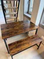 VASAGLE Havanna Esstisch, 110 cm, Industrial-Design