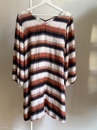 Robe à poches beige/noir/brun Masai Copenhagen, t.40/L