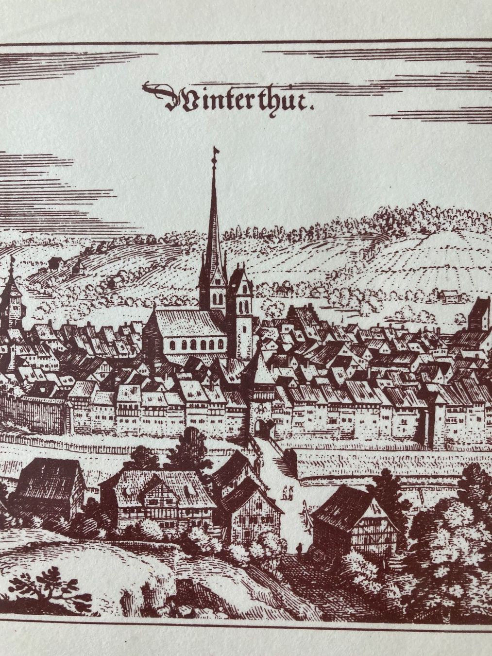 Stiche: Kupferstich Winterthur  "Zum heiligen Berg" – Gebraucht aus Humlikon von simi_simi 1