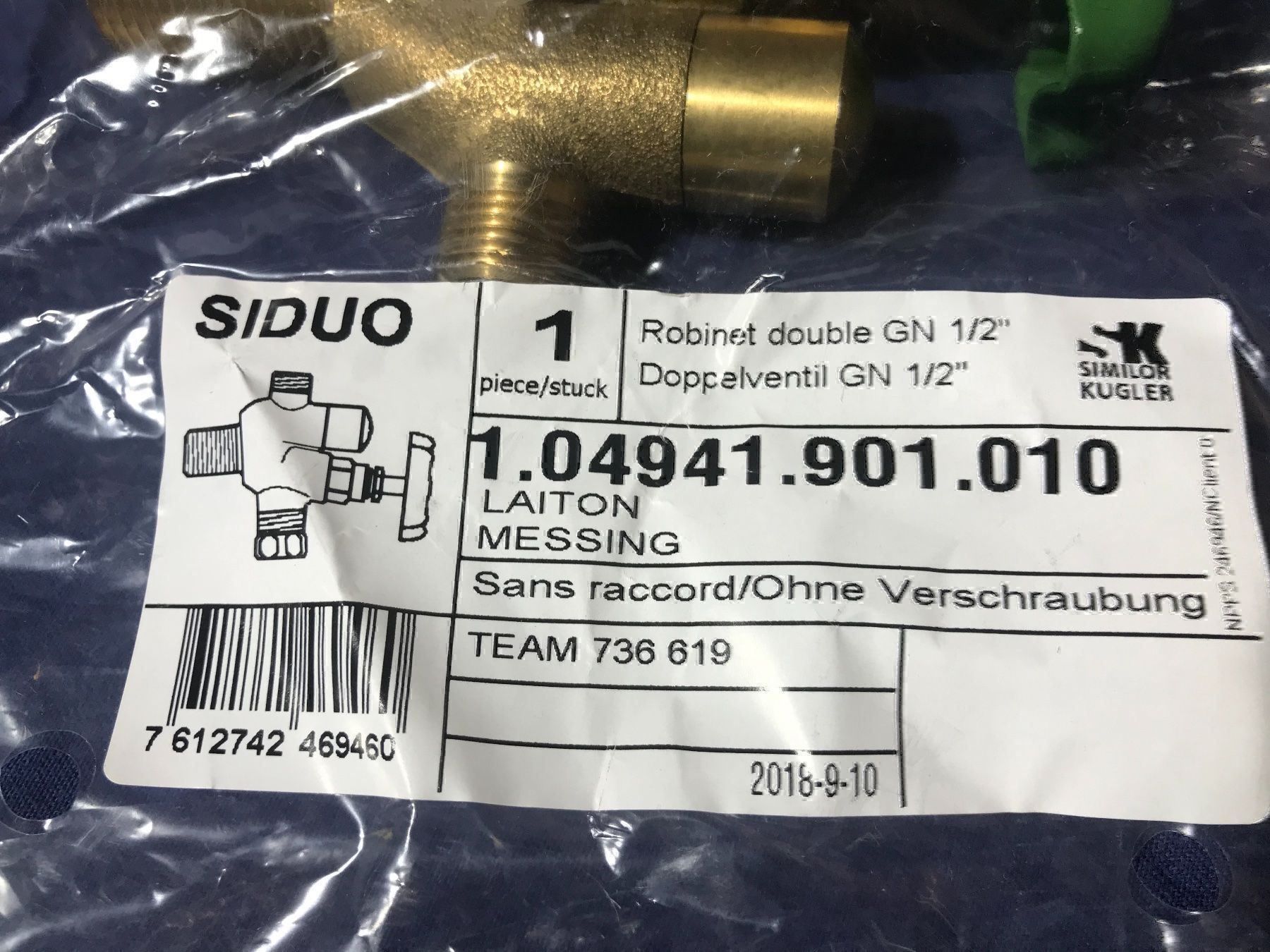 Rubinetteria: Küchenabstellventil Siduo 1/2" – Nuovo e nell'imballaggio originale da winterthur venduto da Grami1 2