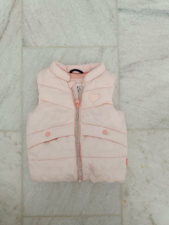 Rosa Gilet für Mädchen, Übergangsjacke, Gr. 80