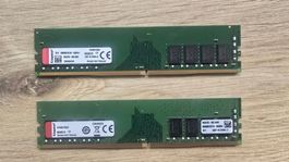 Kingston 16GB DDR4 RAM, 2 Riegel, Top Zustand