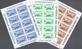 GIBRALTAR série de  3 feuillets  EUROPA-CEPT neufs  ** 1979
