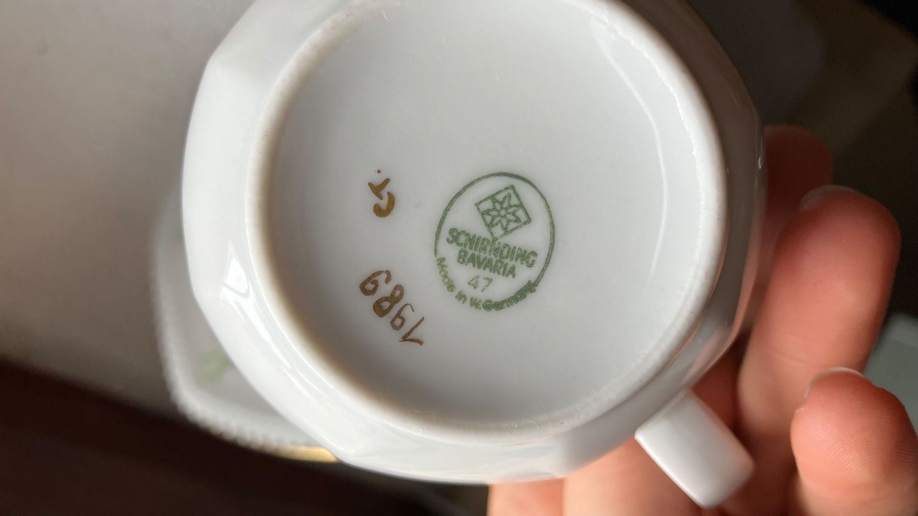 Set di piatti: ensemble vaisselle peint à la main handbemalt Gerichte – Usato da St-Cierges venduto da LeRegain 6