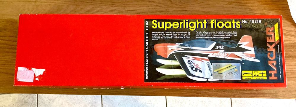 Hacker RC Modellbau: Hacker Superlight Floats 550mm - flotteur pour avion rc – Neu und originalverpackt aus Trélex von Arnaudyak 5