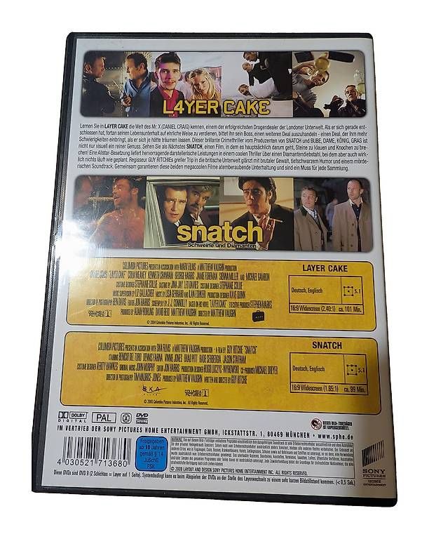 Tous les DVDs: DVD Layer Cake + Snatch Doppelpack · – D'occasion à Zug par randensalatistgesund 1