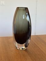 vintage Orrefors Nils Landberg Sommerso Sweden Vase grün 60'