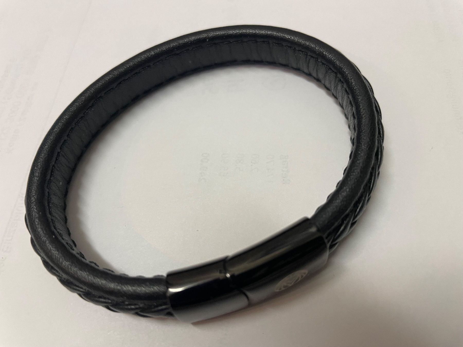 Bracciali & Braccialetti: SCHWARZES RETRO LEDERARMBAND – Nuovo (secondo la descrizione) da Egg b. Zürich venduto da underworld 6
