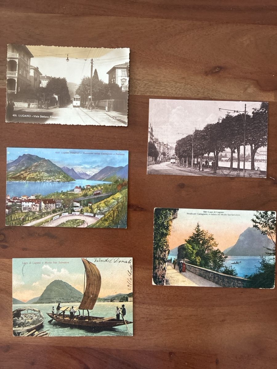 Cartoline postali: 10 Ansichtskarten Schweiz von Lugano TI. V – Usato da Oftringen venduto da Cla.vD.74 2