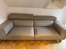 2 canapés + 1 fauteuil en cuir