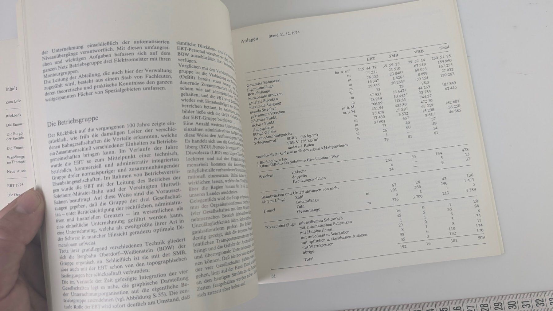 Libri: Die Emmental-Burgdorf-Thun-Bahn 1975. – Usato da Zürich venduto da axolottchen 9