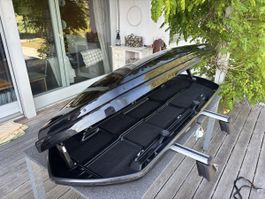 Coffre de toit Volvo Space Design 420 avec barres