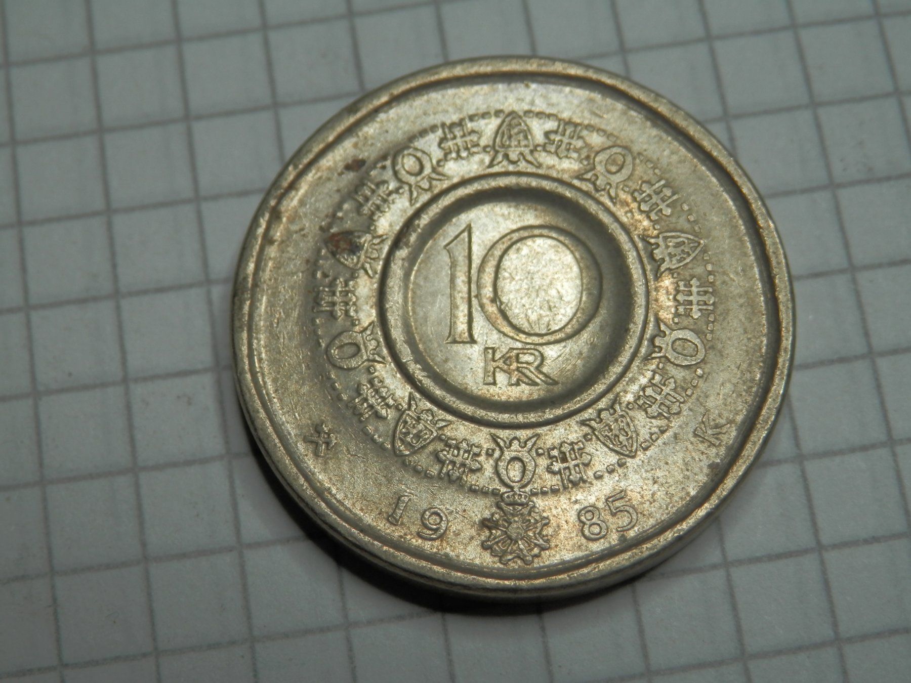 Tutti le monete: Norwegen  10 Kronen, 1985 – Usato da Weiach venduto da weiach81 1