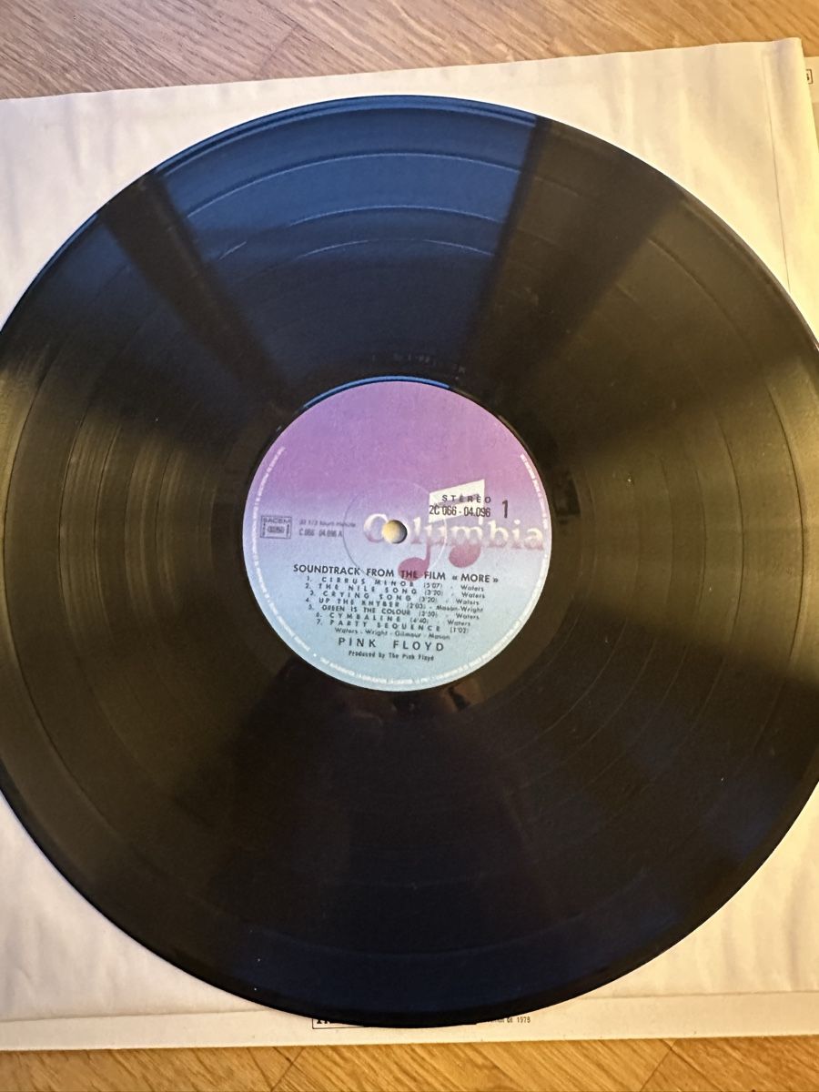 Dischi in vinile: Pink Floyd More LP – Usato da Zürich venduto da marcochreis5 3