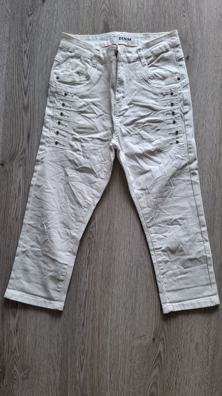 Jeans: Damen capri Jeans  weiss, Grösse 34. neu – Nuovo e nell'imballaggio originale da Emmen venduto da Tigerlady