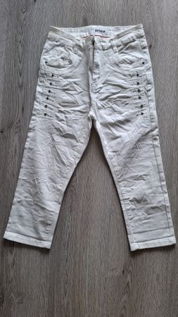 Damen capri Jeans  weiss, Grösse 34. neu