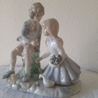 Vintage Spanien Porzellan, Pärchen, Blume