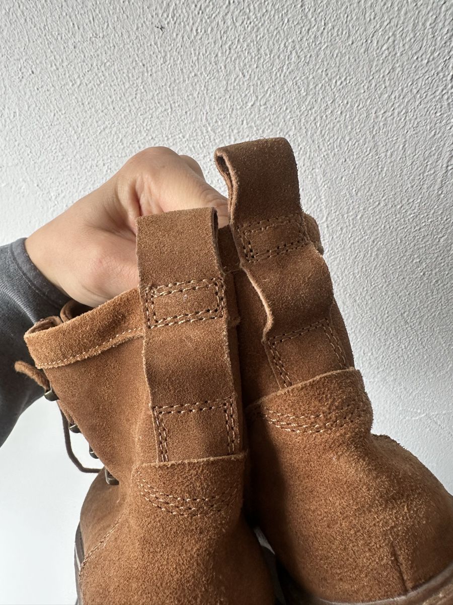 Scarpe da donna: Brown Velor Leather Shoes – Usato da Uster venduto da Monika_OB 5
