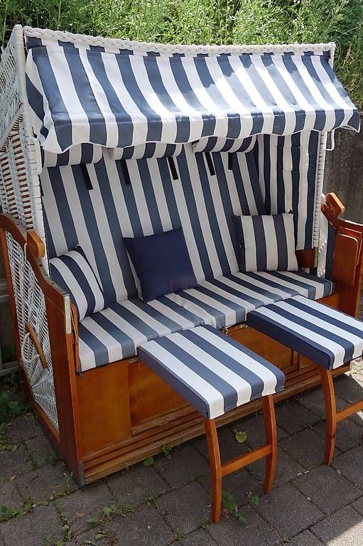 Liegen & Liegestühle: Strandkorb 2.5-Sitzer, 150 cm, Dach DEFEKT – Gebraucht aus Füllinsdorf von ManyAwesome