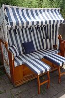 Strandkorb 2.5-Sitzer, 150 cm, Dach DEFEKT