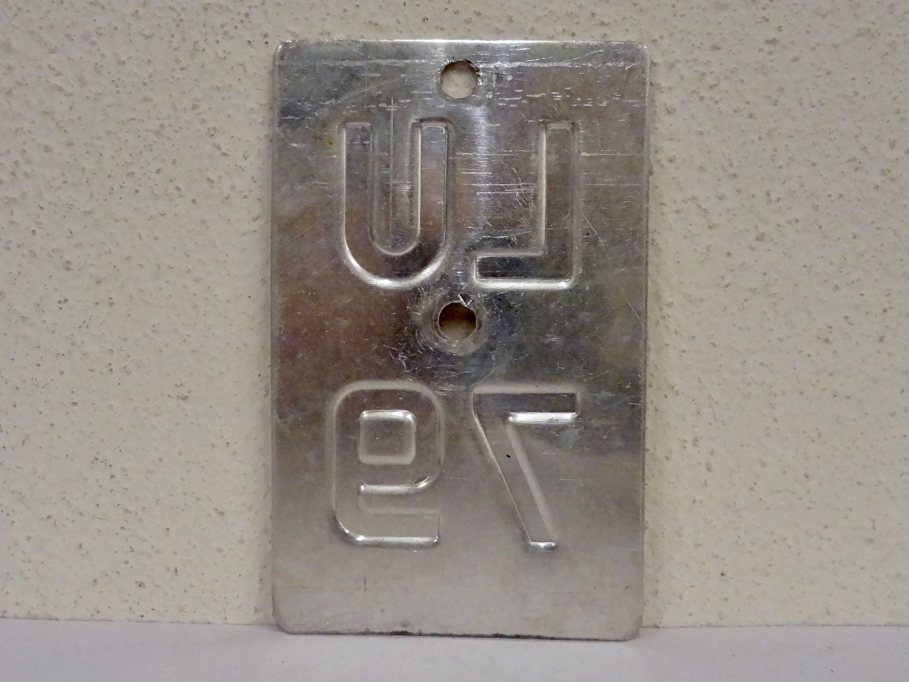 Insegne: LU 79 VELONUMMER - FAHRRADSCHILD – Usato da Kerzers venduto da zimmergruen 1