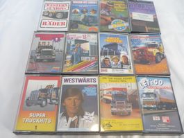 12x Country & Trucker Kassetten - Top Sammlung Sampler
