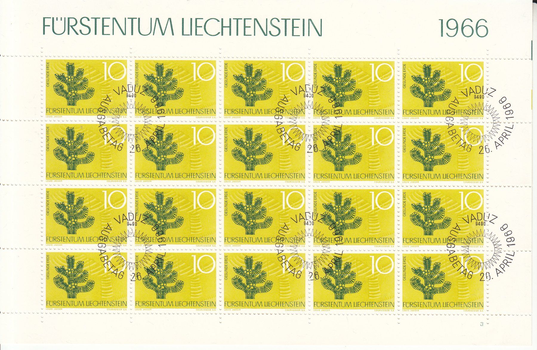 Tutti i francobolli: LBK 395 - 398 Zierbogen mit ET – Usato da Bürglen TG venduto da StampGraf 1
