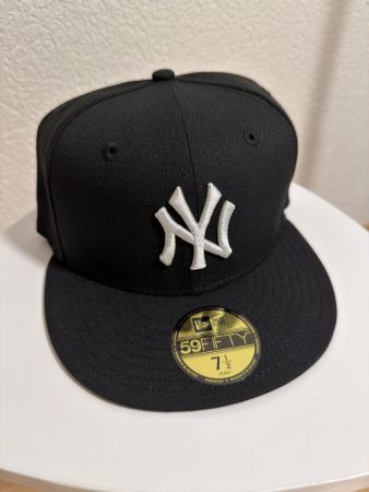New Era New York Yankees 59FIFTY Black Fitted Grösse 7 1/2