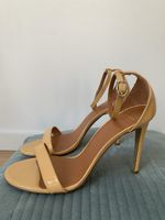 Givenchy Luxus Sandalette Gr. 38 Leder Lack nude/beige