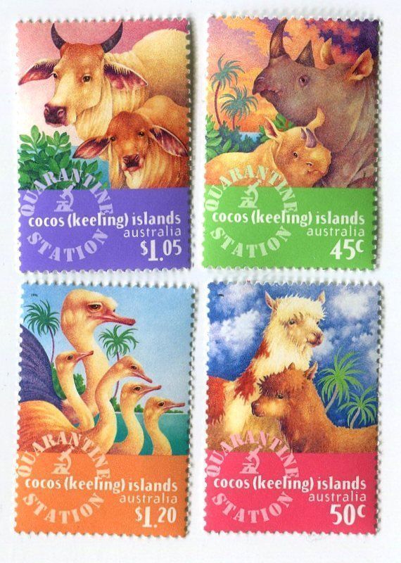 Tous les timbres: Briefmarken "Tierjungen". Kokosinseln – Neuf avec emballage d'origine à Basel par Butsch5