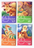 Briefmarken "Tierjungen". Kokosinseln