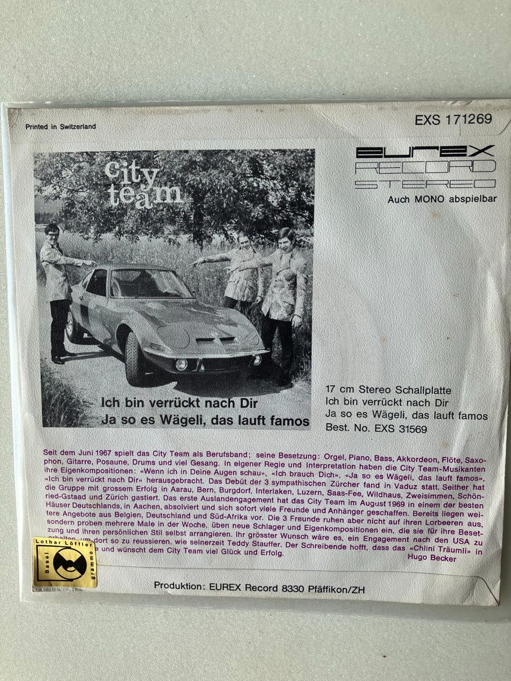Dischi in vinile: City Team – Usato da Aarwangen venduto da Jukebox3 4