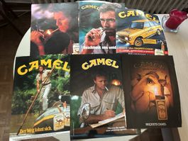 CAMEL original rare Reklamen inkl. 70's Zigaretten Kamel