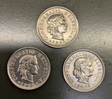 3 x 5 Rappen 1964 vz
